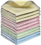 Wire Cleaning rags 10Pcs,Multipurpose Wet and Dry No Scratch steel wool scrubber dishwashing Rag ...