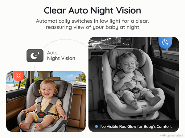 Baby Car Camera Monitor Rear-Facing