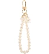 Enyolidimk 1Pc White Women's Imitation Pearl Chain Key Chain Backpack Key Pendant Accessories Key...