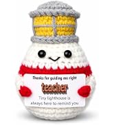 Easter Teacher Appreciation Gift – Handmade Crochet Lighthouse – Thank You Desktop Decor, Thought...