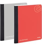 Composition Notebooks College Ruled Paper, Hard Cover Composition Notebook, Premium Lined Composi...