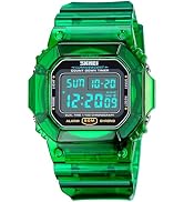 FANMIS Mens Military Multifunction Digital Watches 50M Water Resistant Electronic 7 Color LED Bac...