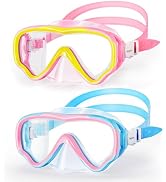 VegoVia Kids Swim Goggles with Nose Cover, Anti Fog Wide View Clear Swim Mask for Kids Youth 3-15...