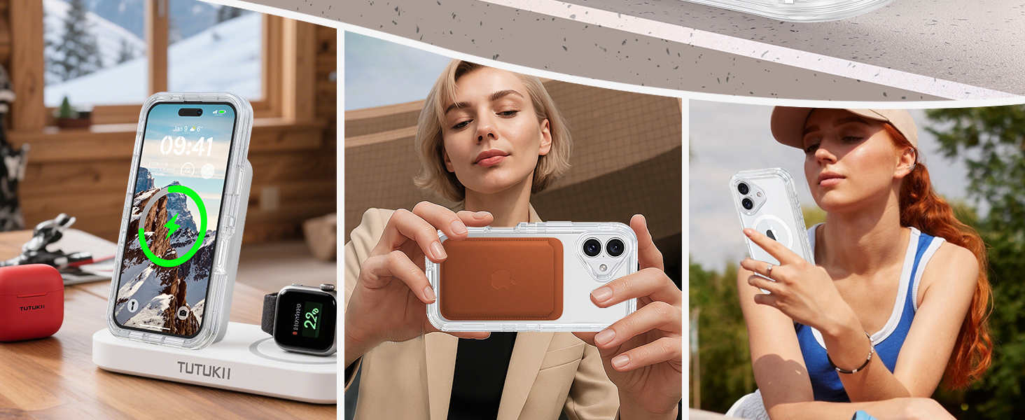 phone case clear compatible with magsafe