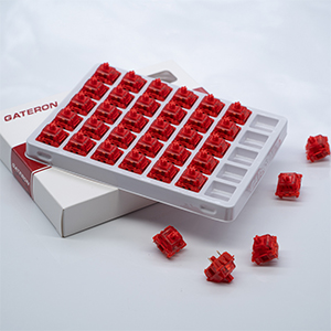 GATERON Phantom Yellow Brown Red Blue Switches Linear 3 Pins Pre Lubed RGB for MXMechanical Keyboard
