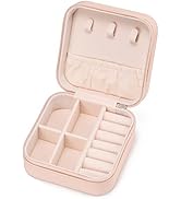 VOMNA Mini Jewelry Travel Case,Small Jewelry Box,Traveling Jewelry Organizer,Portable Jewellery S...