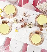 Yellow Paper Plates with Gold Foil Disposable Yellow Scalloped party Dinner dessert scalloped plates