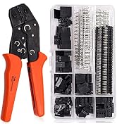 Taiss Ratcheting Wire Crimper Plier with 600PCS Dupont Connector Kit,SN-28B Dupont Crimping Tool ...