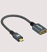 Twozoh Micro HDMI to HDMI Adapter Cable, Nylon Braided Micro HDMI Male to HDMI Female Cable (Type...