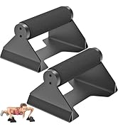 Kipika Push Up Bars, Pushup Stands, Ergonomic Wooden Handles, Anti-slip Rubber Base Pads, Paralle...