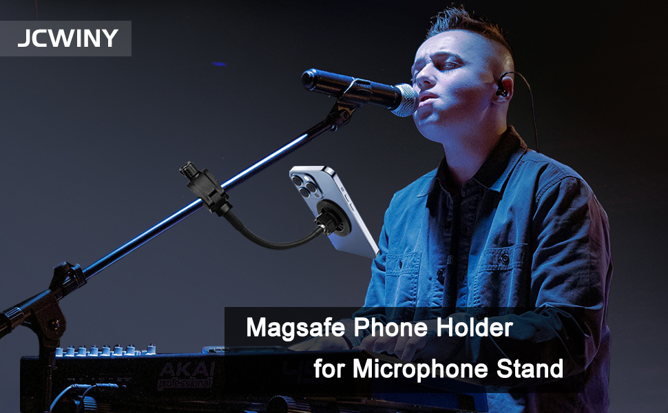 mic stand phone holder