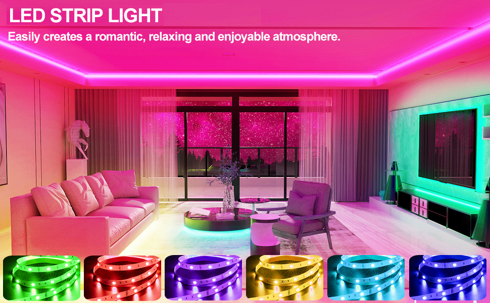 led strip lights for bedroom