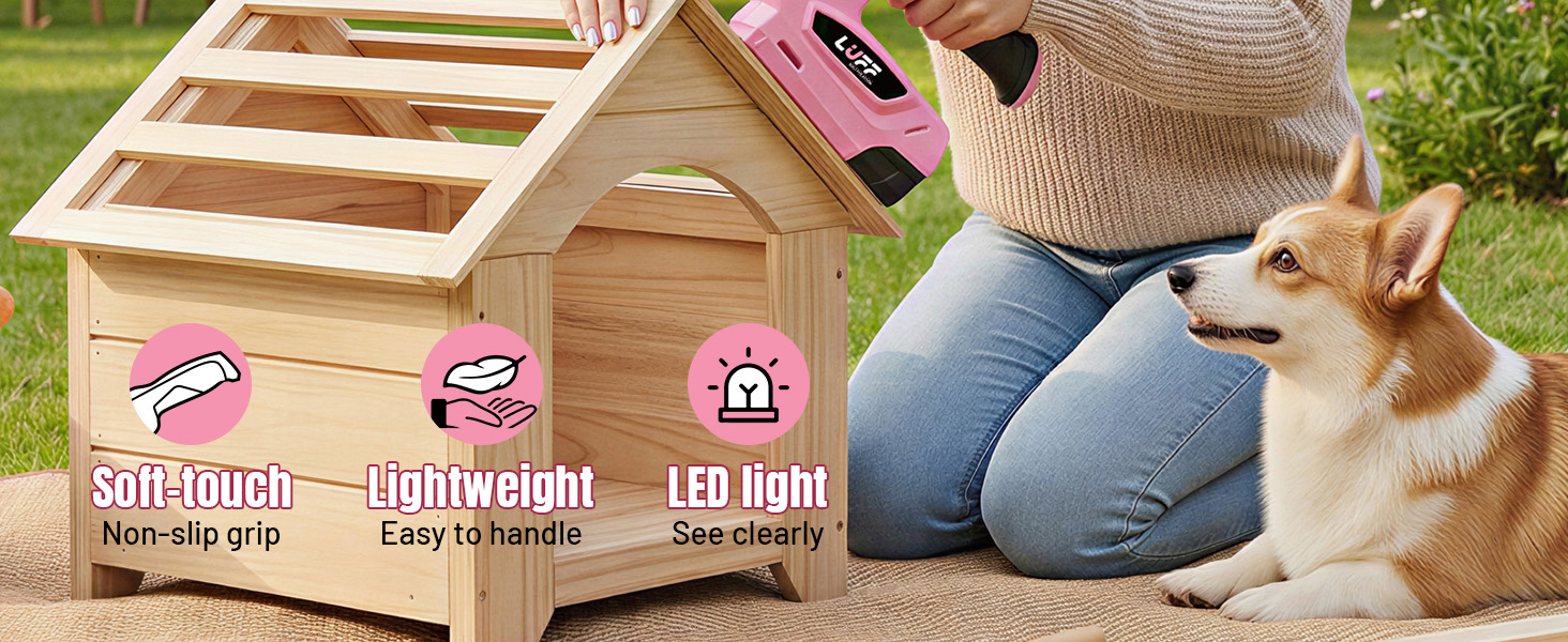 pink staple gun