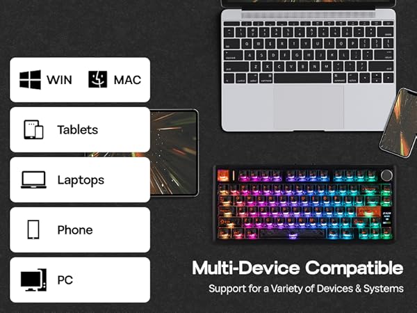 EPOMAKER TH80 V2 PRO Wireless Gaming Keyboard