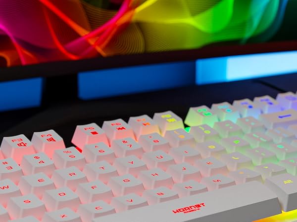 White Gaming keyboard and mouse bundle for PS5 Xbox & PC
