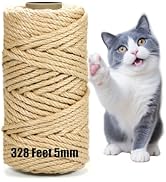 Jute Twine String 5mm x 328FT – Extra Long Natural Twine for Garden, Crafts, Bundling, Packaging ...