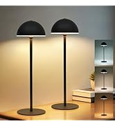 UMLAEN 2 Pack Cordless Table Lamps, 5200mAh LED Rechargeable Table Lamp 3 Color Stepless Dimming,...
