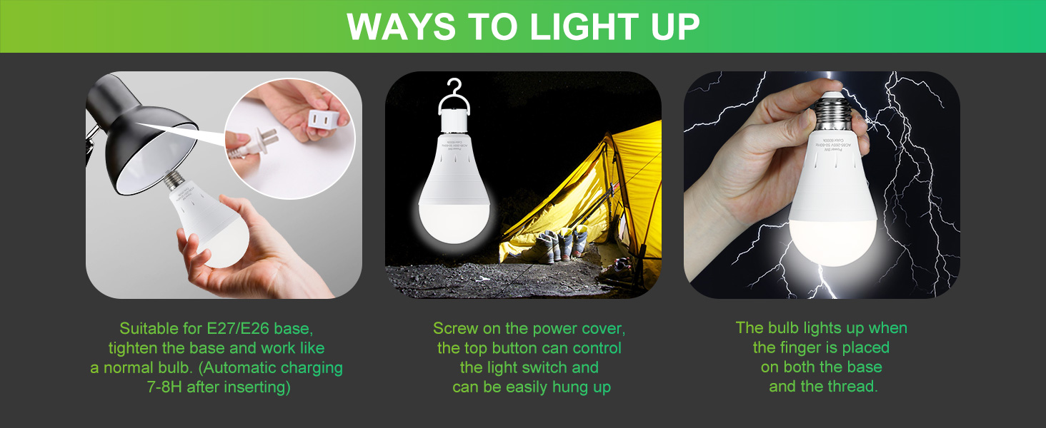 Rechargeable Light Bulbs