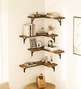 corner wall shelves
