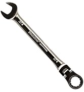 Proferred T44024 Flex Ratcheting Combination Wrench, Chrome Finish, 3/4"