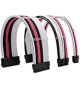 FormulaMod Sleeve Extension Power Supply Cable Kit 18AWG ATX 24P+ EPS 8-P+PCI-E8-P with Combs for...