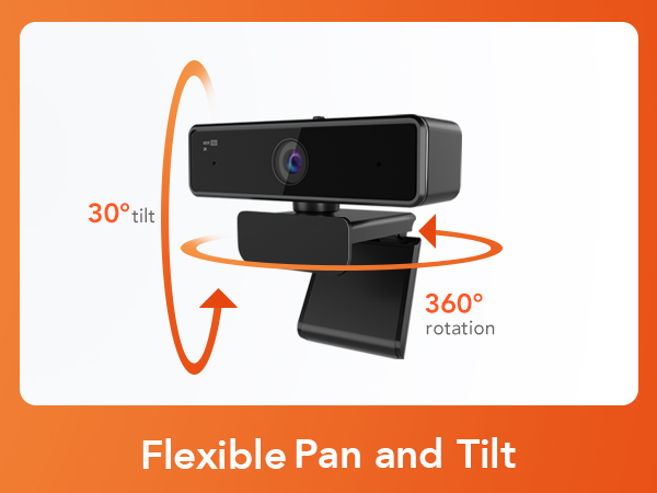 V11 2K Webcam for PC, 1080P 60FPS FHD Web Camera with Microphone&Privacy Cover, USB Plug&Play