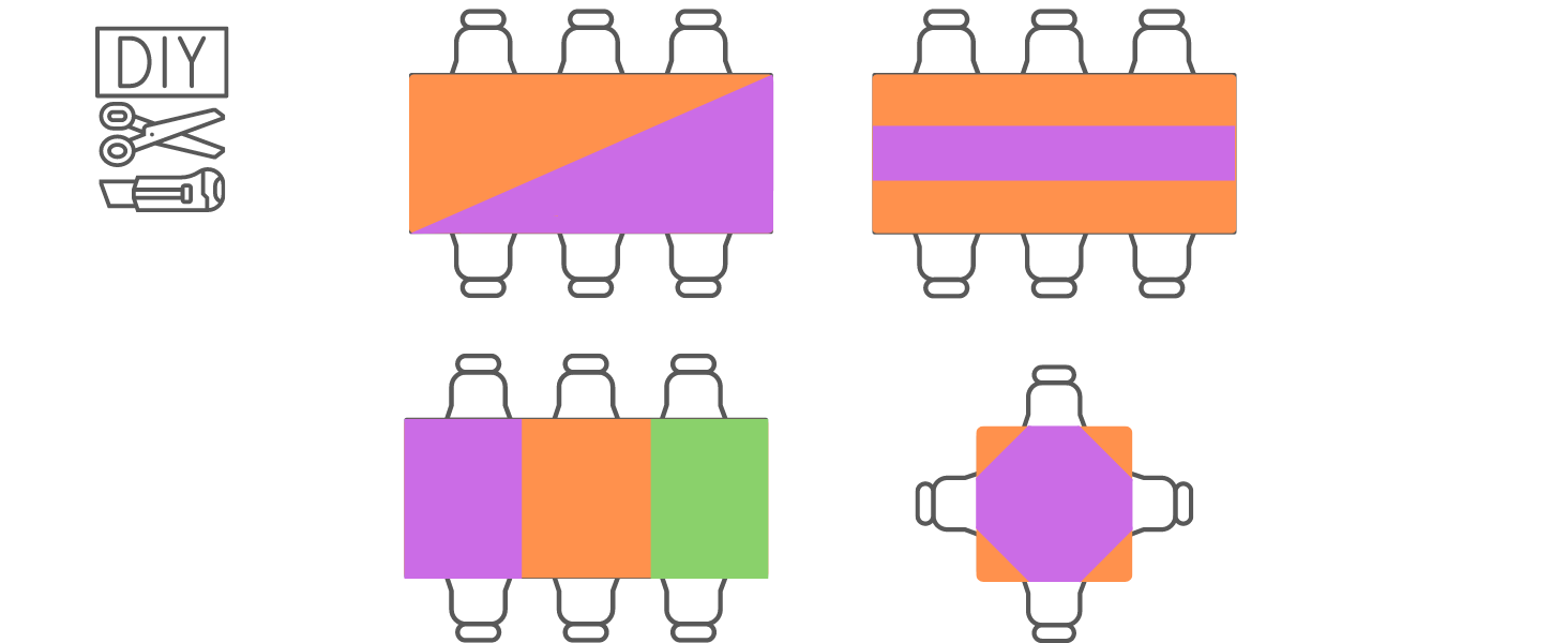 colorful plastic tablecloths