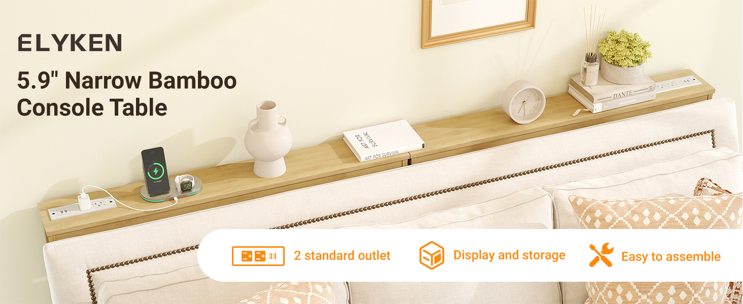 narrow console table