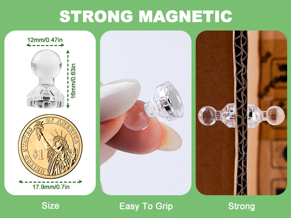 magnetic push pins