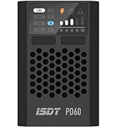 ISDT PD60S XT60 Connector 60W 6A Battery Balance Charger Type-C Input for 1-4S Lipo Battery,Life,...