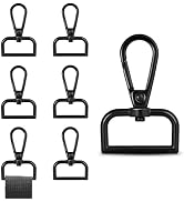1 Inch Metal Swivel Snap Hooks, 6 Pack Lobster Claw Clasps for Keychains Purse Hardware Bag Makin...