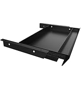 Large Under Desk Mounted Sliding Drawer with Pencil Tray and 60 Degree Tilt Panel to Pull Out, 22...