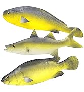 Ailejia 3 PCS Fake Fish Food Decoration Fish Party Decorations Shop Display Decoration Sea Creatu...