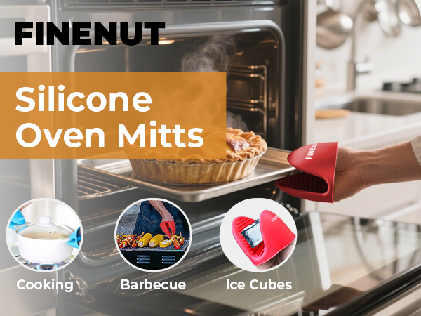Silicone Oven Mitts Multi-Purpose Heat-Resistant Gloves
