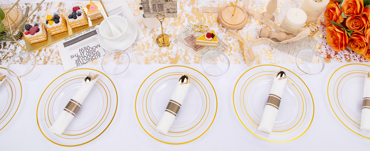 clear plastic plates