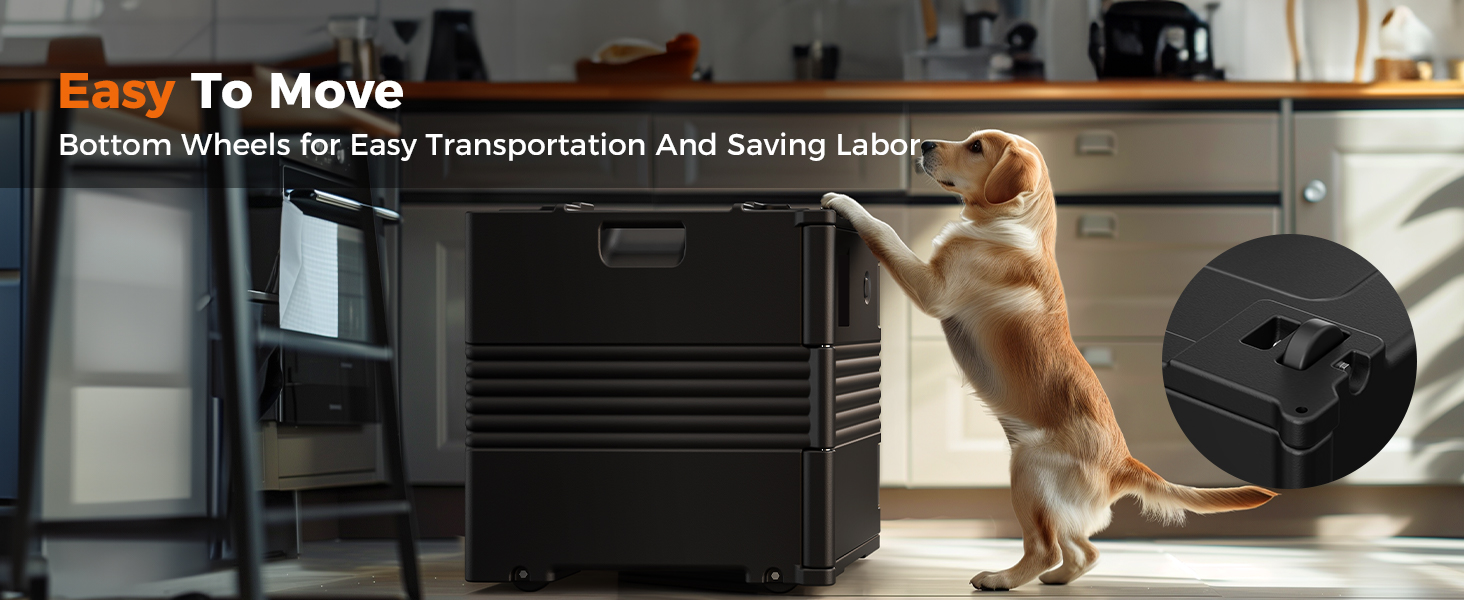 insulated food carrier with wheels easy to move and transport