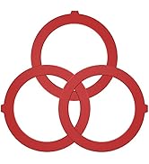 Flush Valve Seal for Kohler, 3-Pack Upgraded Silicone Material Canister Flush Valve Toilet Gasket...