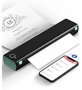 Phomemo Portable Printers Wireless for Travel, M08F Thermal Bluetooth Printer Support for 8.5"x11...