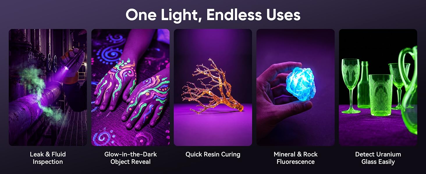 rechargeable uv flashlight