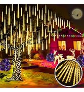 KNONEW Christmas Lights Outdoor, 15 inch 24 Tubes 672 LED Meteor Shower Lights Plug in Waterproof...
