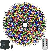 Christmas Lights 66FT 200 LED Christmas Tree Lights Timer Memory Function | USB and Battery Power...