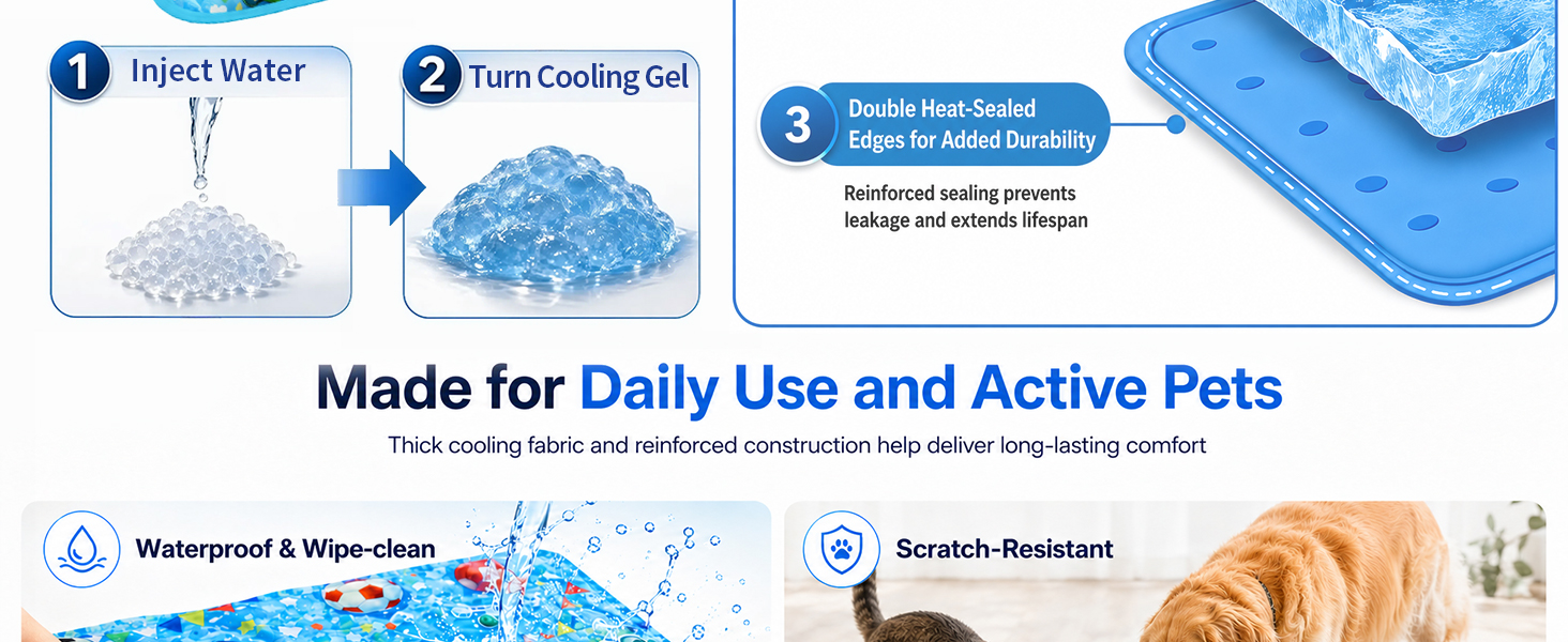 cooling crate mat for dogs_dog travel cooling bed_cat cooling mat_blue dog cooling bed