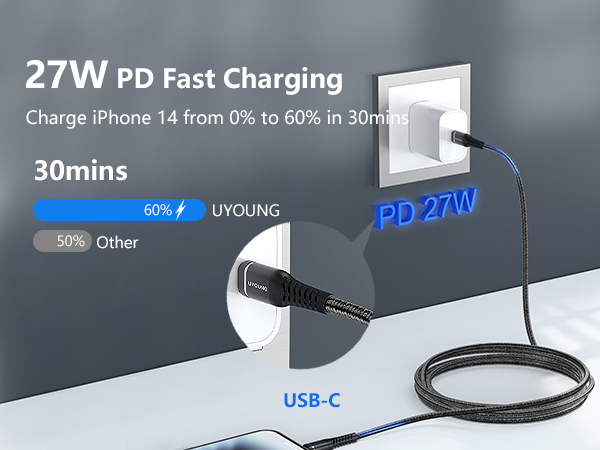 iphone charger usb c to lightning -1