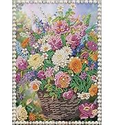 DIADAY Pearl Painting Kit for Adults Floral, 3D Diamond Art 12x16 Inch | Pearl Diamond Art kit wi...