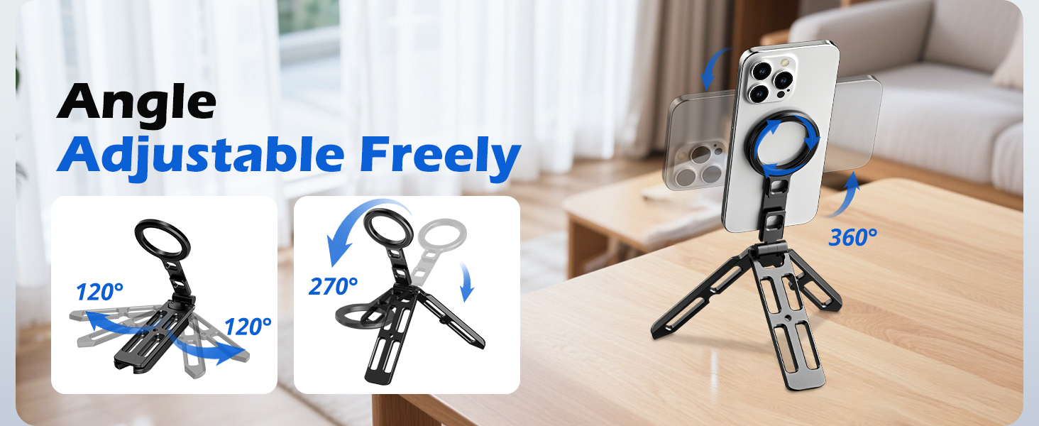 Mini Adjustable Magnetic Versatile Portable Phone Stand