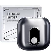 Mini Rotary Shaver, Men's Electric Shaver, Self-Sharpening Steel Head, Close Shave, IPX6 Waterpro...