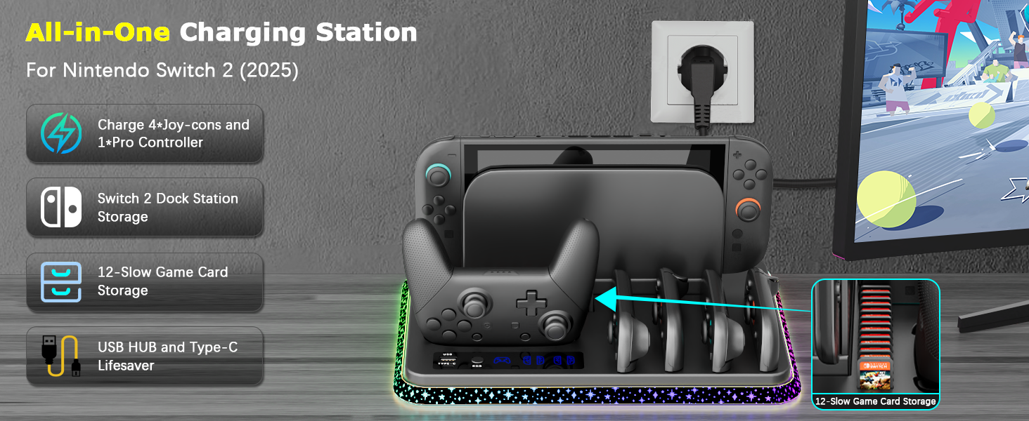 switch 2 controller charger switch 2 charging dock nintendo switch 2 charger