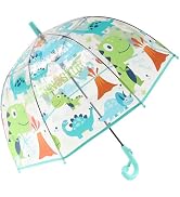 ThreeH Kids Cute Umbrella for Boys and Girls Automatic Opened with Easy Grip Handle and Identify Tag