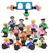 Mruikeny 15 Pieces Magnetic People Figures for Kids Ages 3 4 5 6 7+ Years | Magnet Play People Pe...