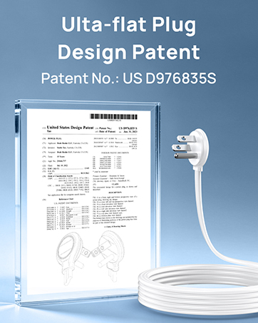 flat wall plug